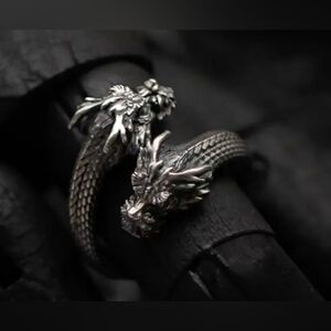 5/20 Silver Dragon Adjustable Ring